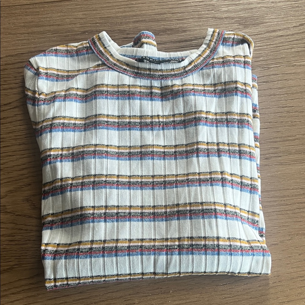 Veronica Beard Multicolor Striped Long Sleeve Tee